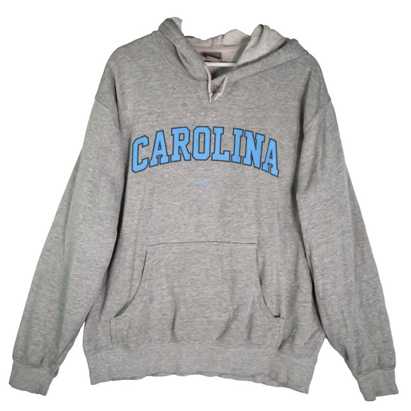 Vintage Y2K Nike Team Sports Center Swoosh Carolina Tar Heels Hoodie Men's Large - Picture 1 of 13